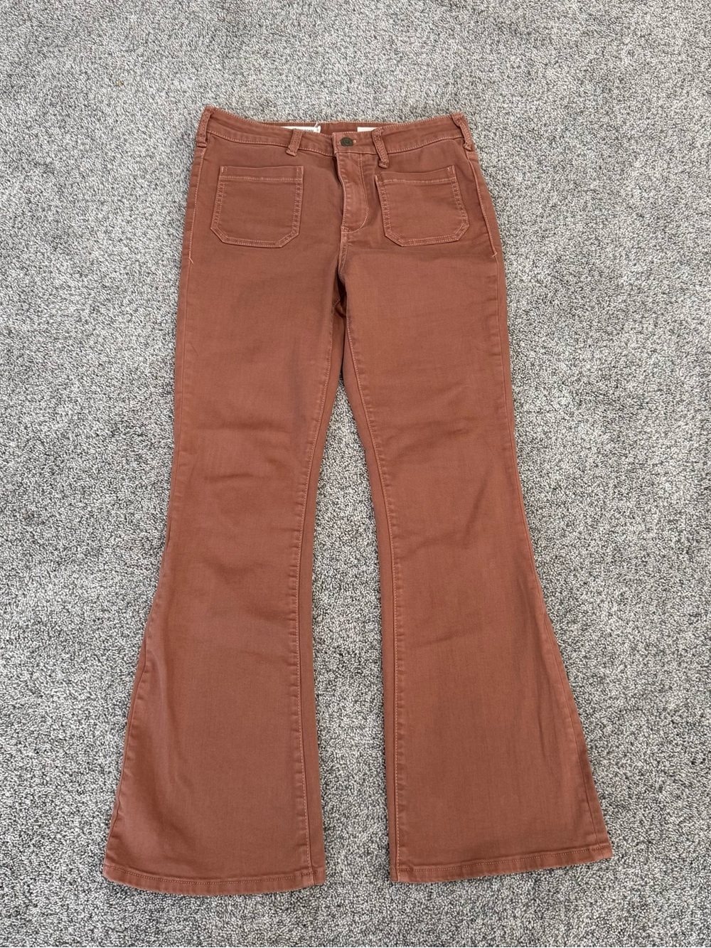 Anthropologie Pilcro Brown High Rise Bootcut Jeans Cotton Stretch Women’s 28”